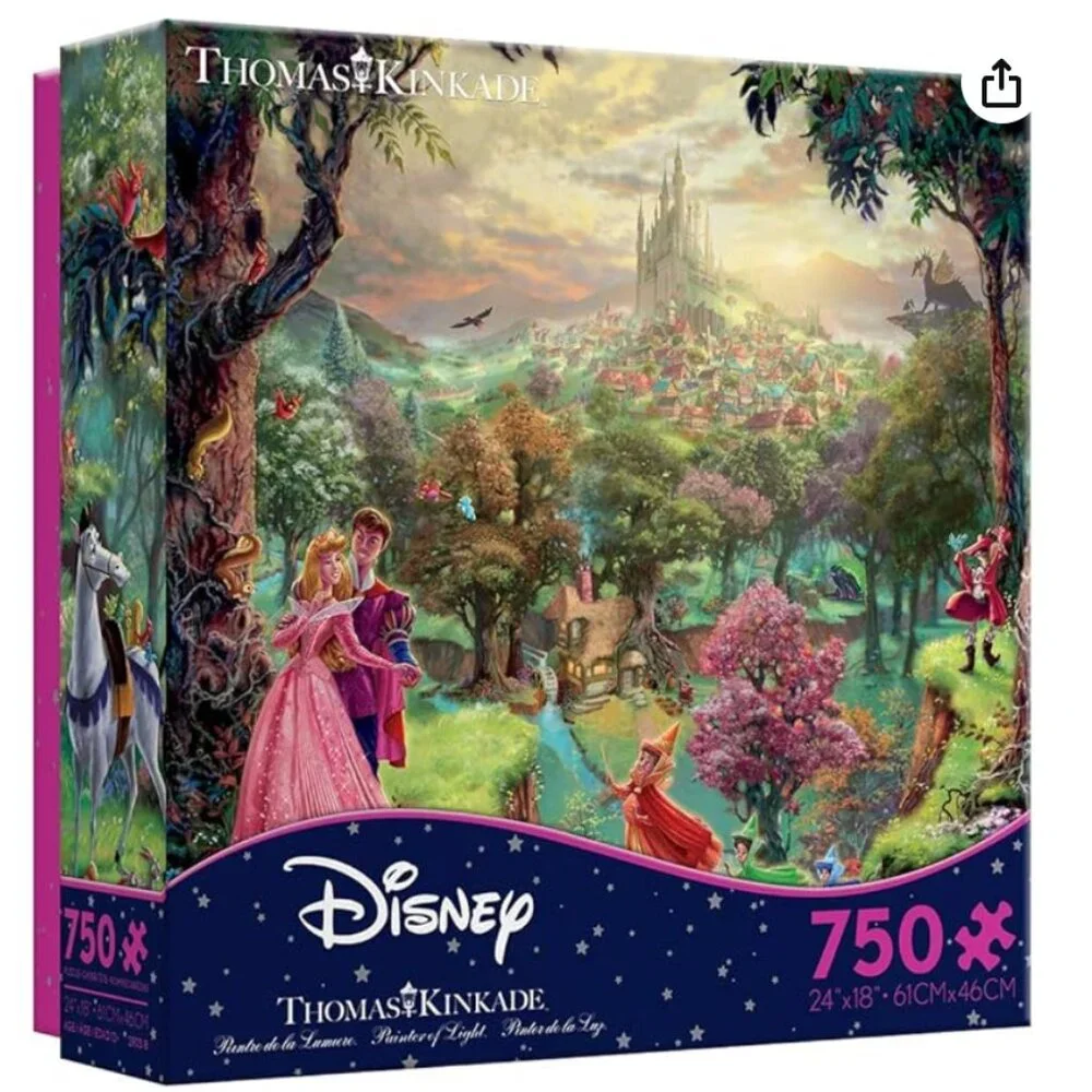 🌟VALENTINE'S DAY - Disney Sleeping Beauty Puzzle by Thomas Kinkade (750 Pieces)